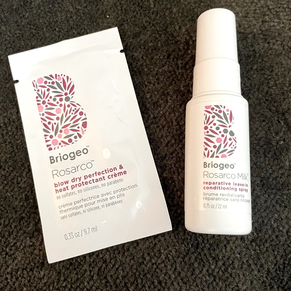 Briogeo Rosarco Haircare Deluxe Travel Duo Bundle
